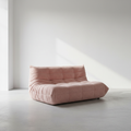 TOGO 2 Seater in blush pink suede velvet